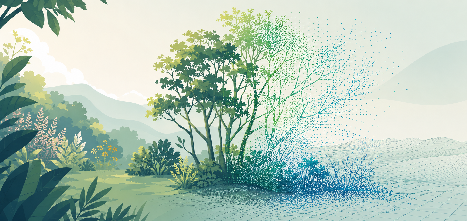 Phytograph — from photograph to point cloud